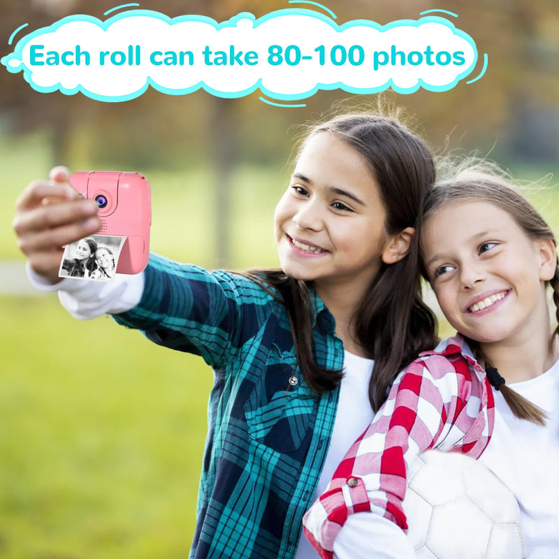 9 Rolls Kids Instant Camera Print Refill Paper- Photo Printer Thermal Paper Rolls, Compatible with Vtech Kidizoom Printcam, Instant Print Camera Refill Paper for Kid's Instant Camera Favors Supplies White