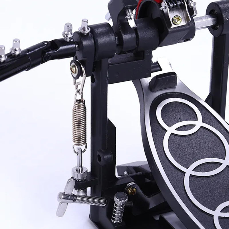 1 Set Bass Drum Foot Pedal Tension Spring Cam Assembly, with Spring Cam Pulley and Hook Tensioner, Replacement Parts for Percussion Instruments silver