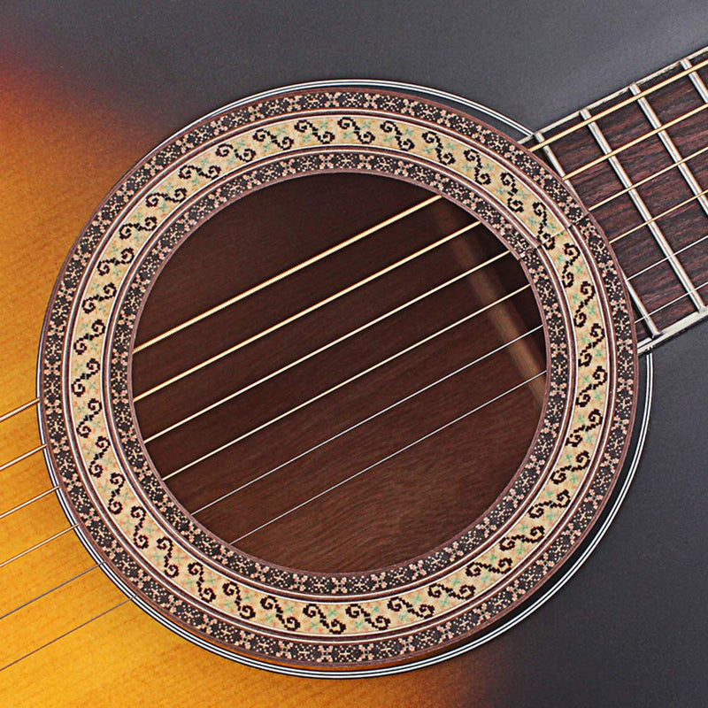 Artibetter Soundhole rosette decal sticker for acoustic classical guitar parts 90.5mm