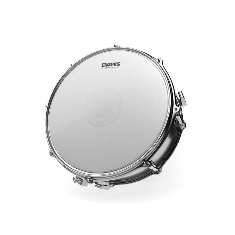 [AUSTRALIA] - Evans Heavyweight Coated Drumhead - Coated Snare Drum Head - Reverse Dot for Durability, Focus, Attack - 2 Plies of Film - 14 Inch 