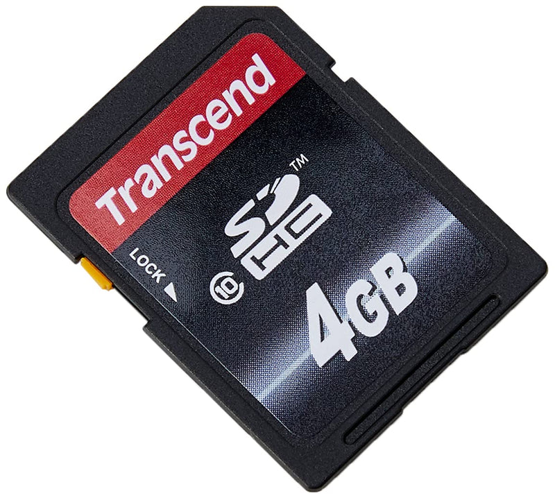 Transcend 4GB Class 10 SDHC Card (TS4GSDHC10) Standard Packaging