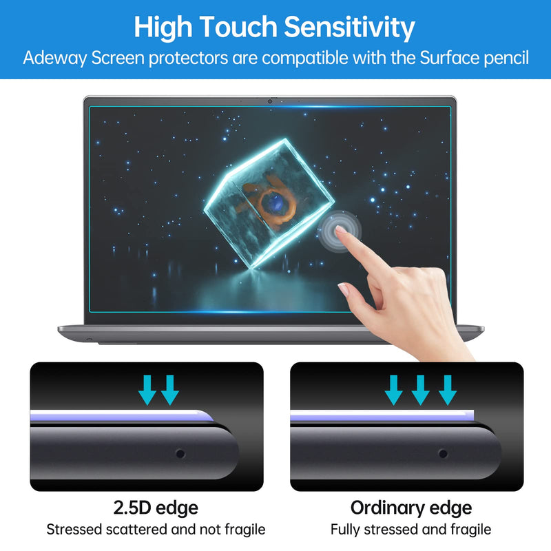 11.6inch Laptop Screen Protector, Tempered Glass Protector for HP/Dell/Sony/Gateway/Samsung/Lenovo/Acer/MSI/LG/Razer Blade 11.6 inch Aspect Ratio 16:9 Laptop, 9H Hardness, Fingerprint Resistant, Bubble Free