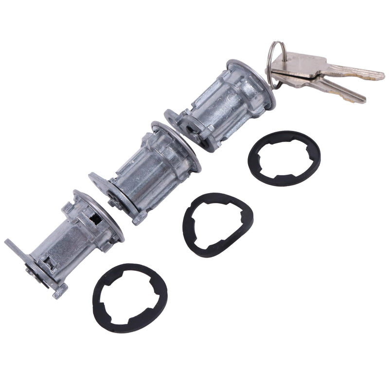 [AUSTRALIA] - 8122874K3 Door Lock Cylinder & Keys Compatible with Jeep CJ Wrangler YJ Cherokee XJ 84-90 
