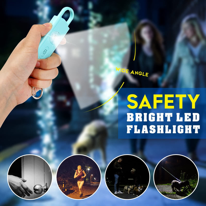 Personal Safety Alarm for Women Girls, 130dB Loud Siren with SOS Light, Flashlight, 1000ft Audible, Double Speakers Help Kids, Elderly Emergency Call, Alert Panic Button Self Defense Devices Blue