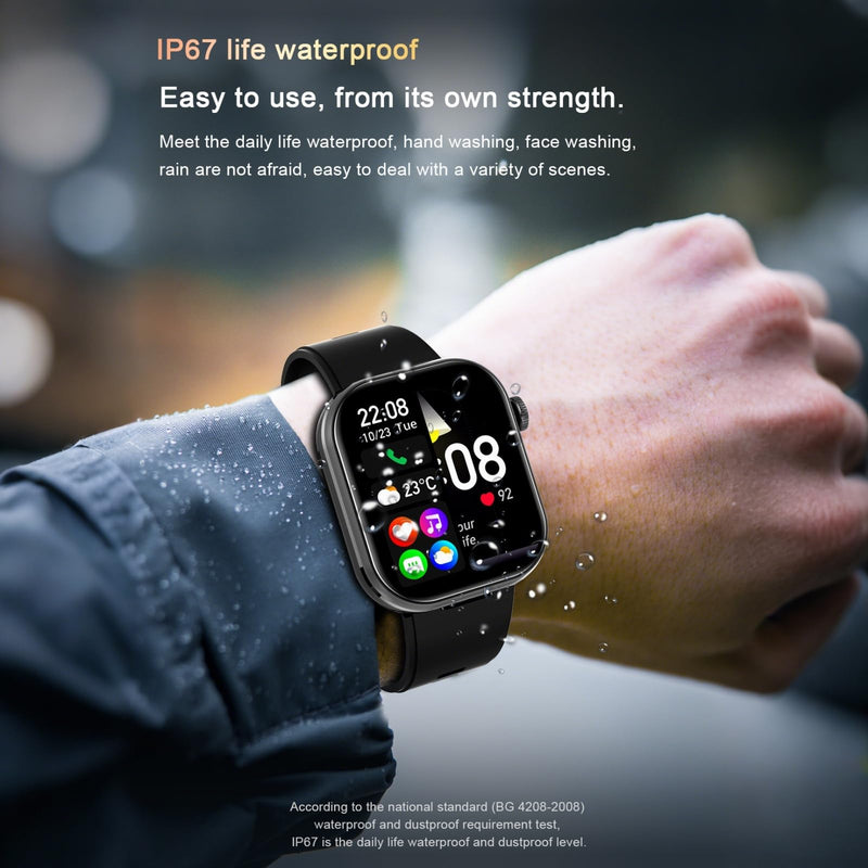Smart Watch with Earbuds,2.02" HD Screen Fitness Watch,Answer/Make Calls,2 in 1 Smartwatch with TWS Earphones,Waterproof Sports Fitness Tracker Compatible for Android & iPhone Rose Gold
