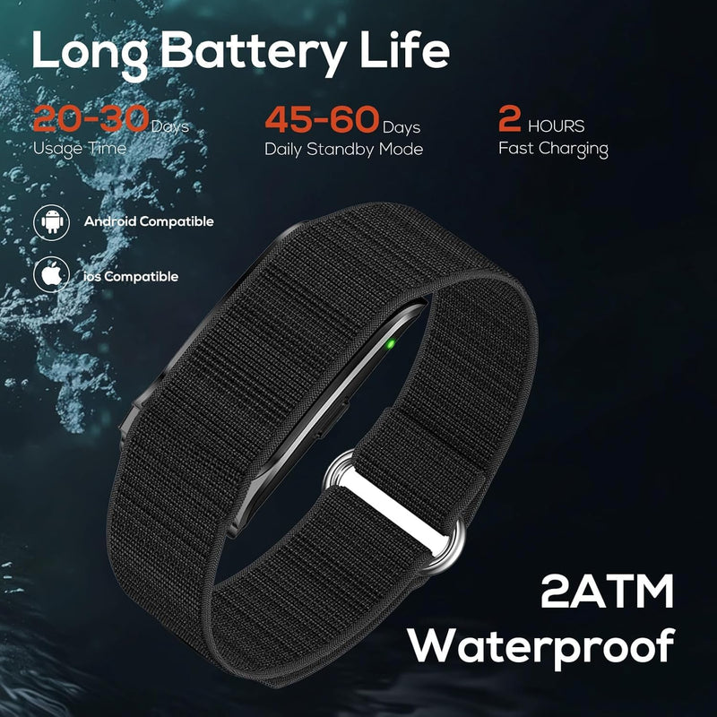 Health Smart Bracelet, Activity & Fitness Trackers/SpO2/ Heart Rate/Blood Pressure/Sleep Stress/IP68 Waterproof for120 Sport Modes,Automatic Monitoring Wearable Fitness Tracker Comes with Free App 1 Inch