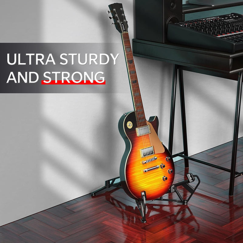 [AUSTRALIA] - Xvive Guitar Stand G1 Deluxe Guitar Stand Floor for Electric/Acoustic/Bass guitar, Designed in Germany with Ultra Sturdy, Portable, Foldable Structure 