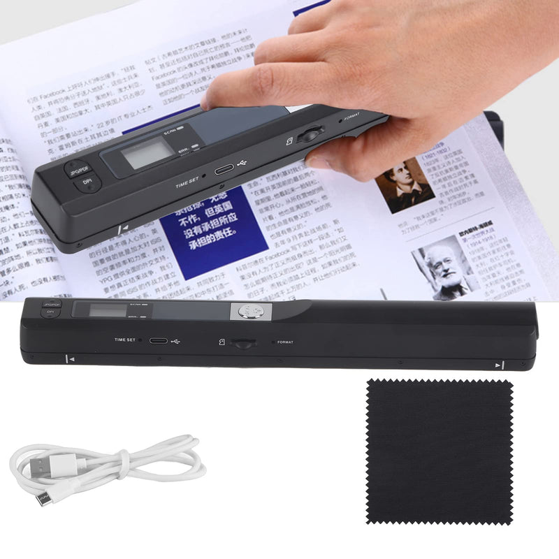 Portable Scanner,Handheld Mini Small Pen Type Scanner Scanning Wand Colour Photo A4 Document Scanning Equipment