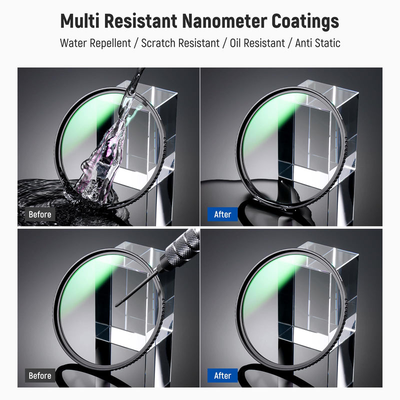 NEEWER 82mm MC UV Protection Filter 24 Layer Multi Resistant Nano Coatings/HD Optical Glass/Water Repellent/Scratch Resistant/Aluminum Alloy Ultra Slim Frame/Ultraviolet Filter