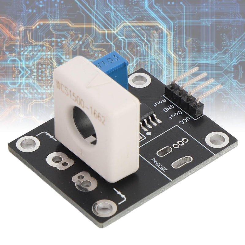 [AUSTRALIA] - Adjustable Hall Effect Current Sensor Module, Short Circuit Overcurrent Protection, DC±100A, Hall Current Sensor Module Detector Board with Signal Output Indicator 