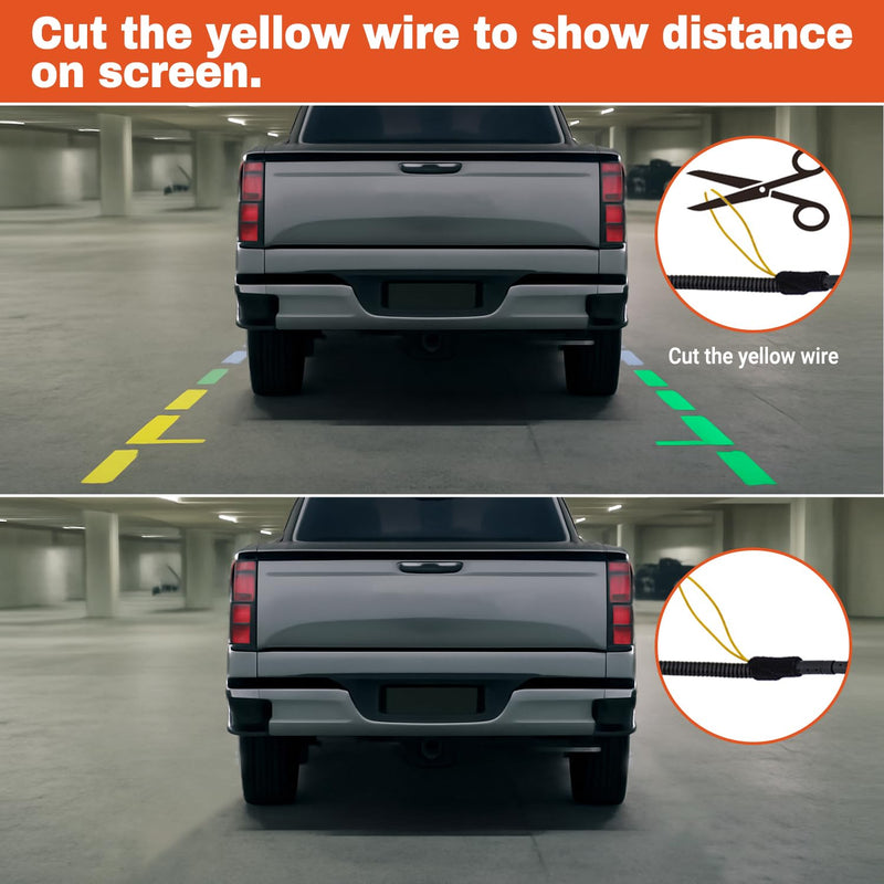 Tailgate Handle Backup Camera Compatible with 2007-2013 Toyota Tundra, Tailgate Latch Door Handle with Rear View Reverse Camera RCA Connector Backup Kit Replaces# 81214, 690900C051, 69090-0C051