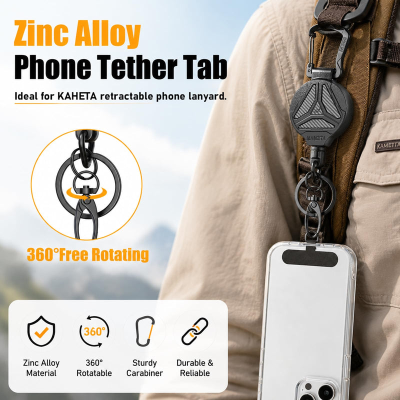 Magnetic Anti Theft Phone Strap, Retractable Steel Cell Phone Lanyard with Heavy Duty 1