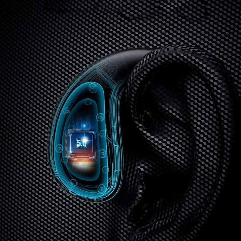 IKXO Waterproof bone conduction headphones bluetooth 5.0 wireless earbuds IPX8 open ear underwater bluetooth gym headphones with microphone for swimming Running, Sports
