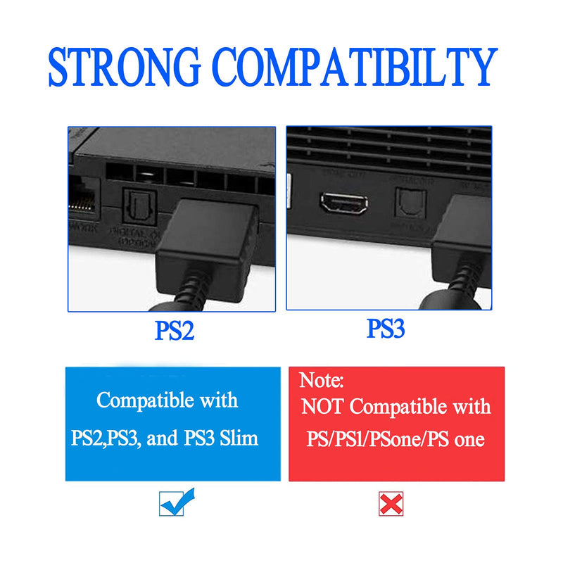 6Ft Component HD AV Cable for PS2/PS3/PS3 Slim HDTV-Ready 5-Wire TV Cables-1 Pack 1