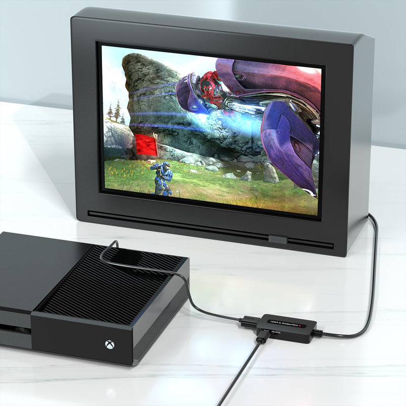 [AUSTRALIA] - 1080P HDMI to Svideo RCA Converter, HDMI to Composite AV CVBS Converter, HD to S-Video RCA Adpater for HD Devices to Display on Older TVs with Svideo/AV 