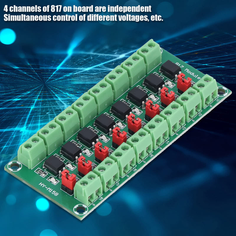 Optocoupler Insulation Board 3.6-30V Optocoupler Isolation Module 8 Channel Signal Converter PCB Material High Level Output