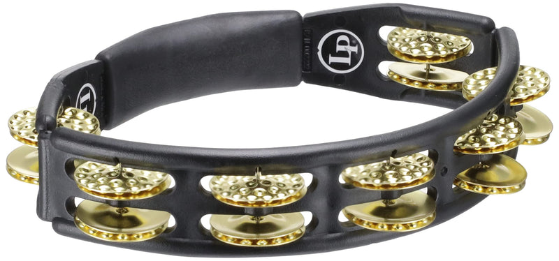 [AUSTRALIA] - LP174 Cyclops, Dimpled Brass Jingles, Black, Hand Held Tambourine 