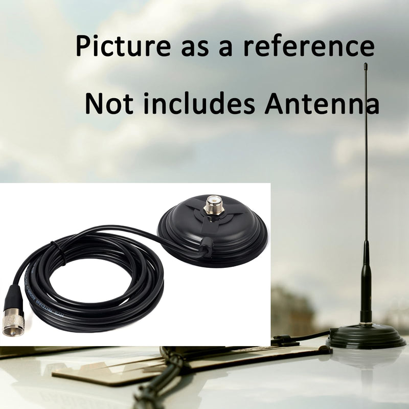 [AUSTRALIA] - HYS TC-110M CB/VHF/UHF/HF Ham Radio Antenna Magnet Mount SO-239 Connection Style W/5M(16.4ft) RG58 Coaxial Cable PL-259 Plug 