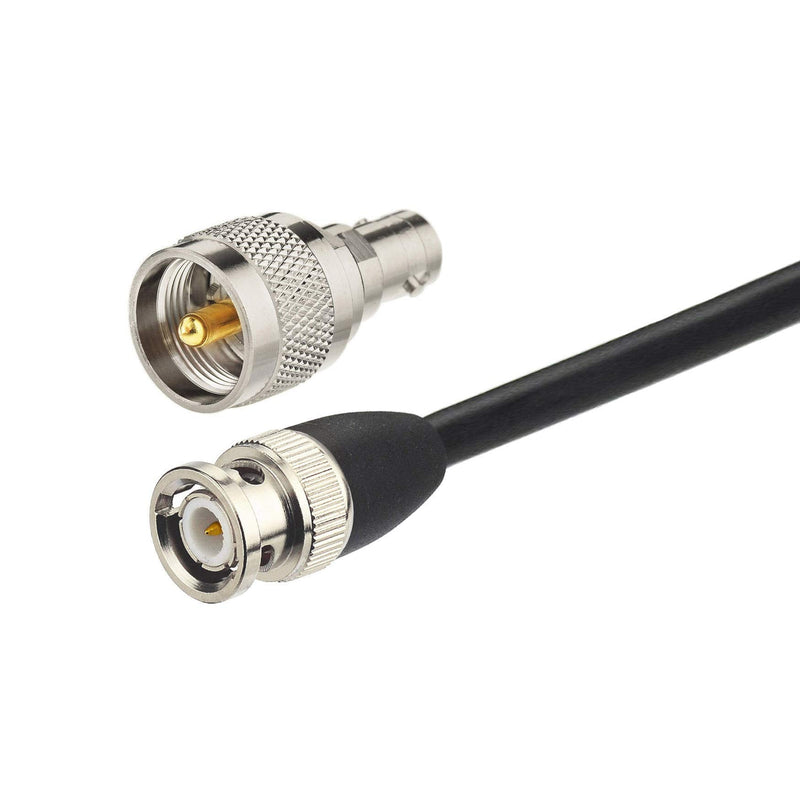 Bingfu Magnetic Base CB Antenna 27MHz with BNC & PL259 Male Connector for Cobra Midland Uniden Maxon President Handheld Portable CB Radio, Mobile Police Scanner - Compact Antenna Design
