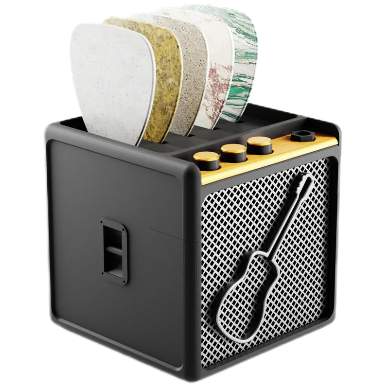Guitar Pick Display Holder - Stylish Organizer for Music Enthusiasts and Musicians (Black) Black