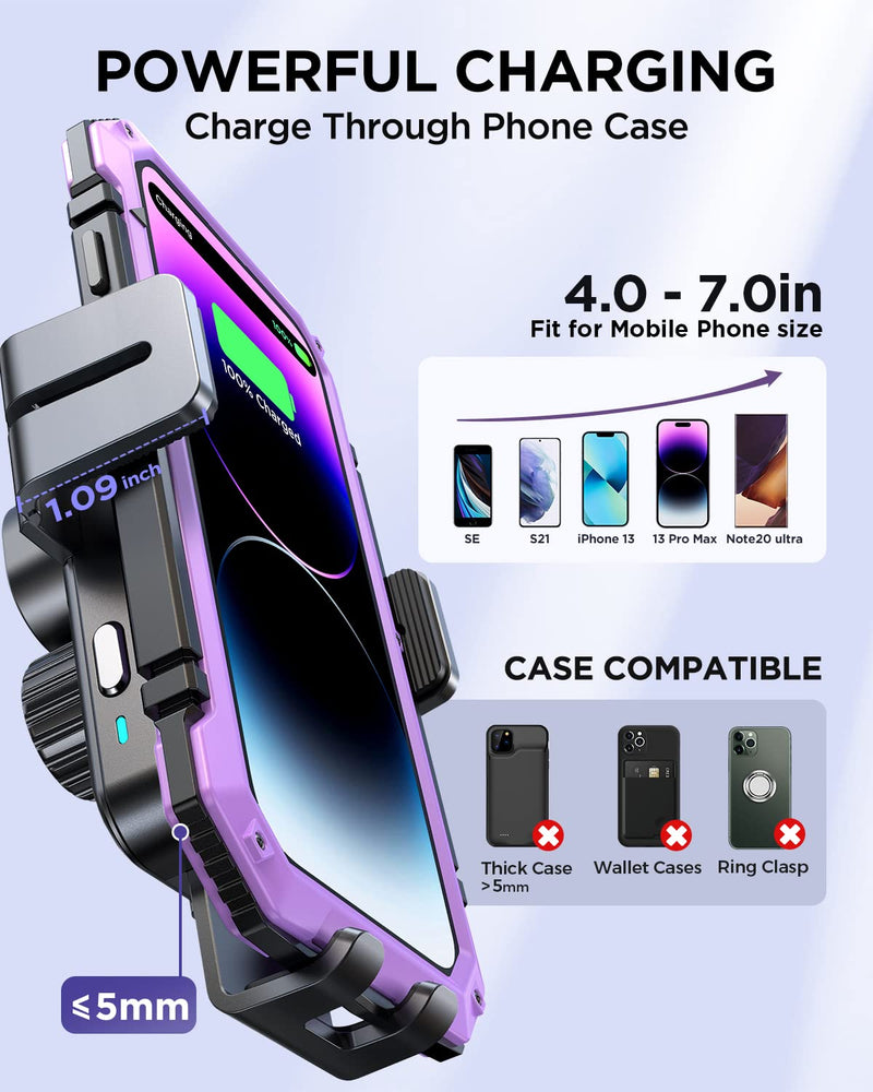 JOYROOM Wireless Car Charger,15W Qi Fast Charging Car Charger Phone Holder Mount, Auto-Clamping Alignment Windshield Dashboard Air Vent Cell Phone Holder for iPhone 16 Pro Max/15 Pro,Samsung S24/S23 | Auto-Clamping Alignment Car Mount Windshield Dashbo...