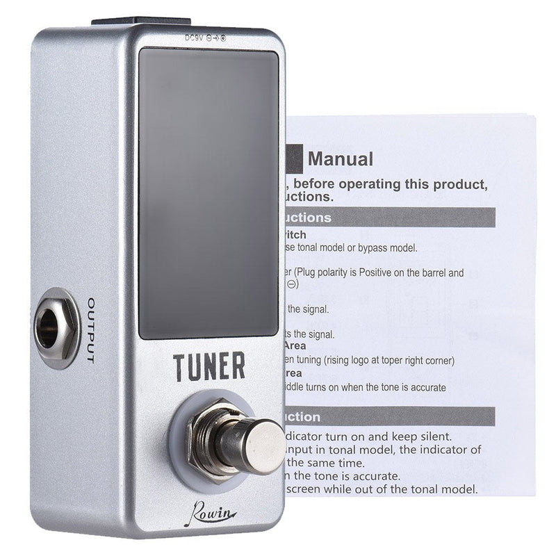 [AUSTRALIA] - Tuner Mini Chromatic Tuner Pedal Effect LED Display True Bypass for Guitar Bass 