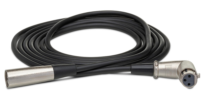 Hosa XFF-125 Male to Right Angle Female XLR Cable, 25-Feet