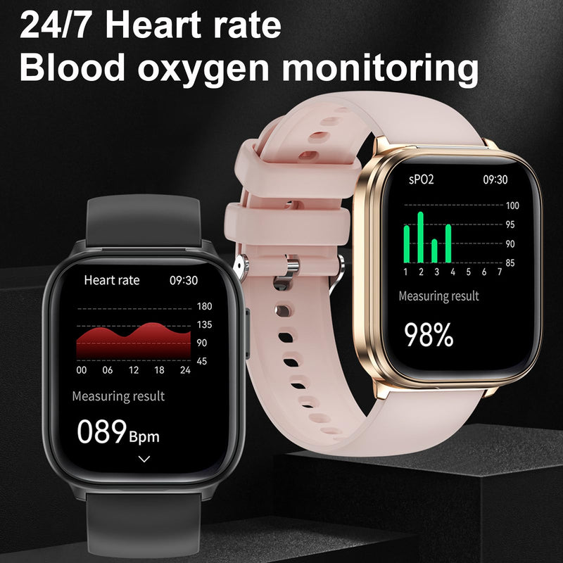 Smart Watch with Earbuds, 2 in 1 Bluetooth Watch with Wireless Earphones, Fitness Tracker Heart Rate Monitor Sleep Tracker Step Calories Counter, Waterproof Smartwatches for iOS Android Phones Gold
