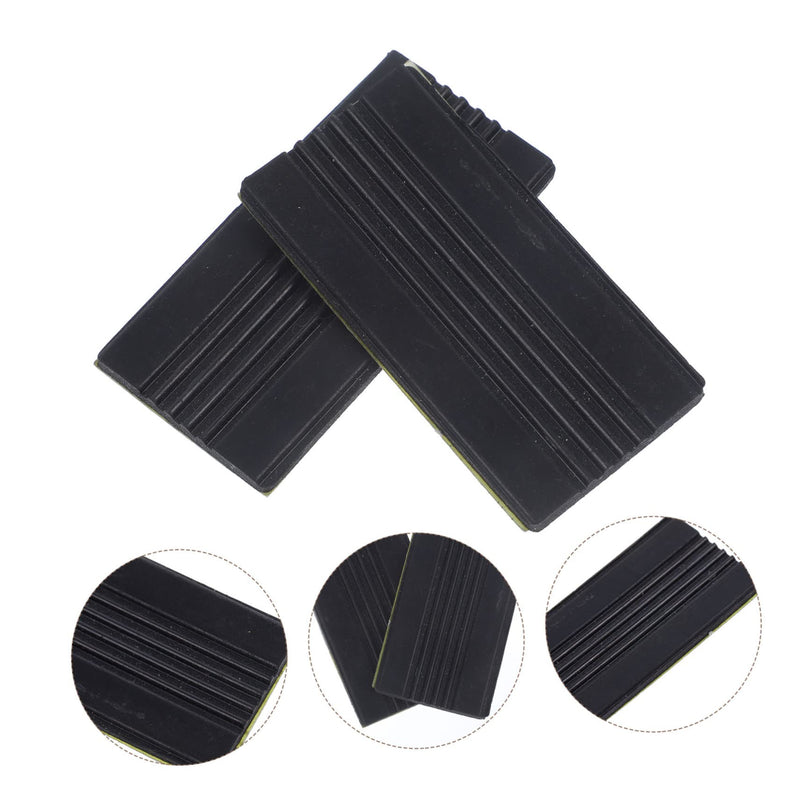 1 Pair Bass Drum Non-slip Rubber Pad Jazz Drum Pedal Guards Kick Drum Pedal Pad Bass Drum Hoop Protector Rubber Drum Hoop Guard Percussion Instrument Part Drum Supply Cushion Metal