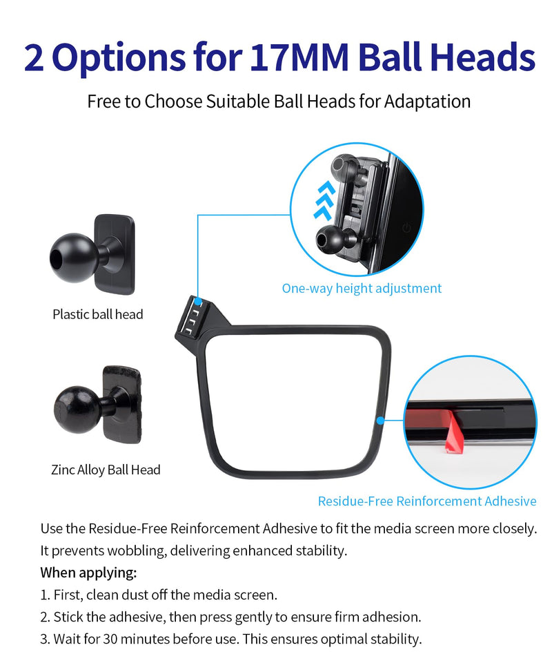 Car Phone Holder for Chevrolet Equinox/Malibu 2018-2024, 7/8" Screen Mount | Malibu 2016-2025, Universal Mechanical clip Cell phone Mount Accessories Fit iPhone Android,Automobile GPS Dashboard Cradle 7/8-inch for 2018-2024 Equinox