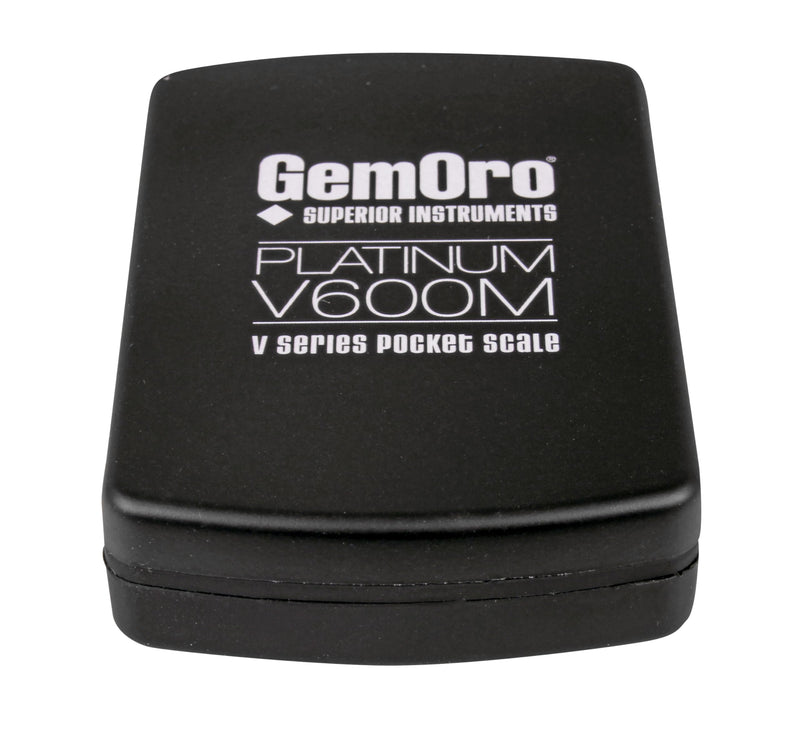[AUSTRALIA] - GemOro Platinum V600M | Durable Precise Jewelers Countertop Portable Mini Scale | Digital Precision Tool with Expert Professional Reading & Accuracy 600g x 0.1g Readability V Series 