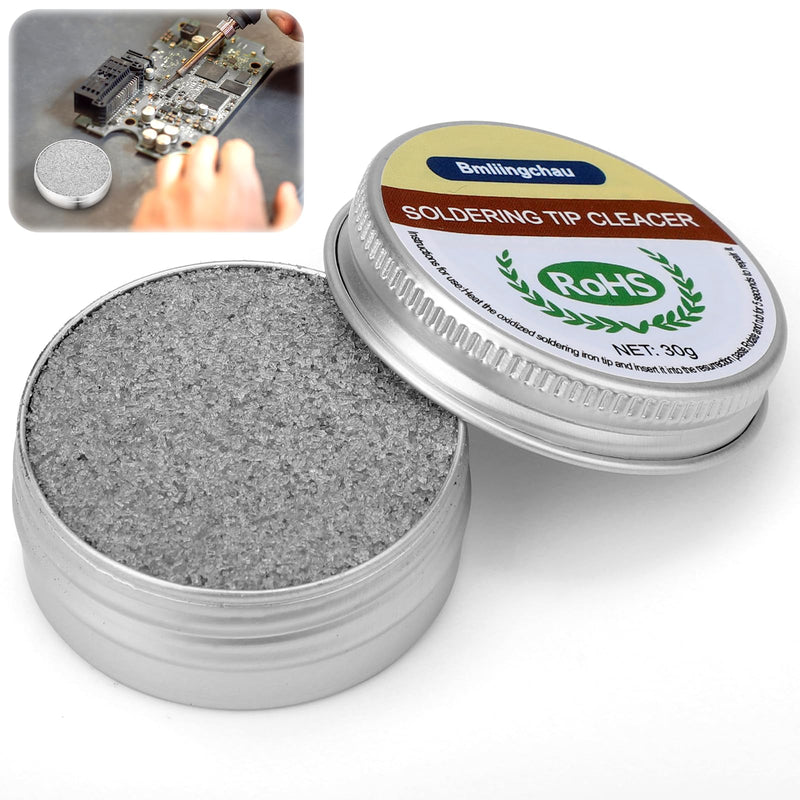 Bmliingchau Soldering Tip Cleaner, 30 g Soldering Tip Reactivator, Lead-Free, Soldering Tips Reactivator, Soldering Tip Cleaner Tip Tinner Cleaner for Reactivating Oxidised Soldering Tips