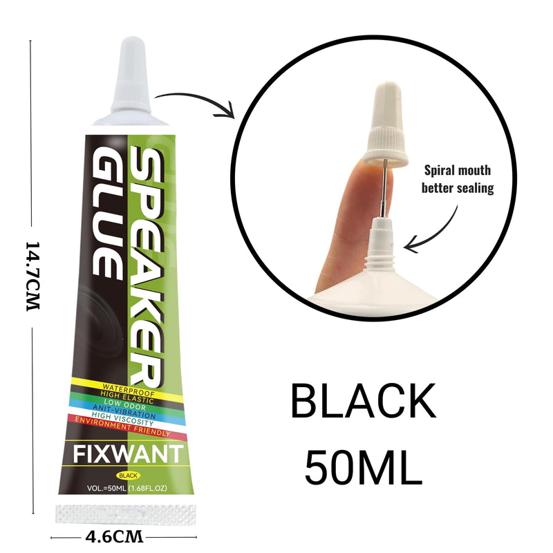 [AUSTRALIA] - Loud Speaker Repair Glue Foam Side Dust Cap Rubber Edge Cone Basin Strong Adhesive 50ML/1.68 fl.oz (1) 1 