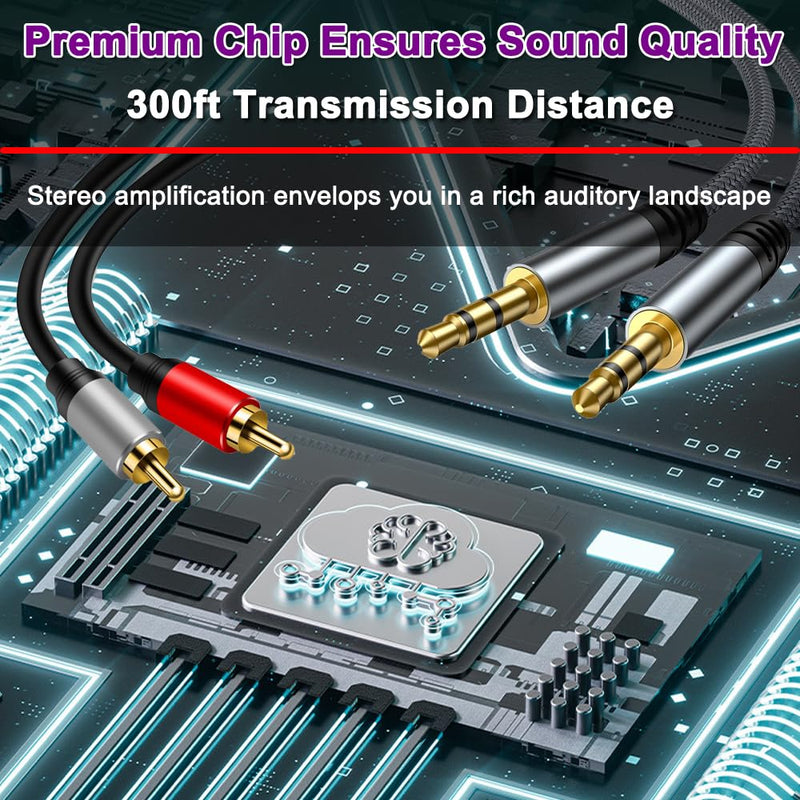 [AUSTRALIA] - 3.5mm Aux + RCA L/R Bi-Directional Stereo Audio Switch 8 in 1 Out A/B Analog Audio Switcher Selector 