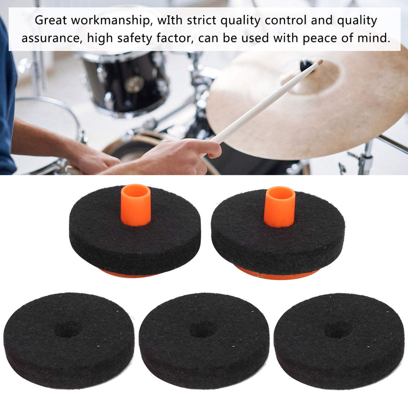 Cymbal Felt Pad, Long Service Life Drum Felt Pad Kit, for Drum Professionals 50mm (WC75)