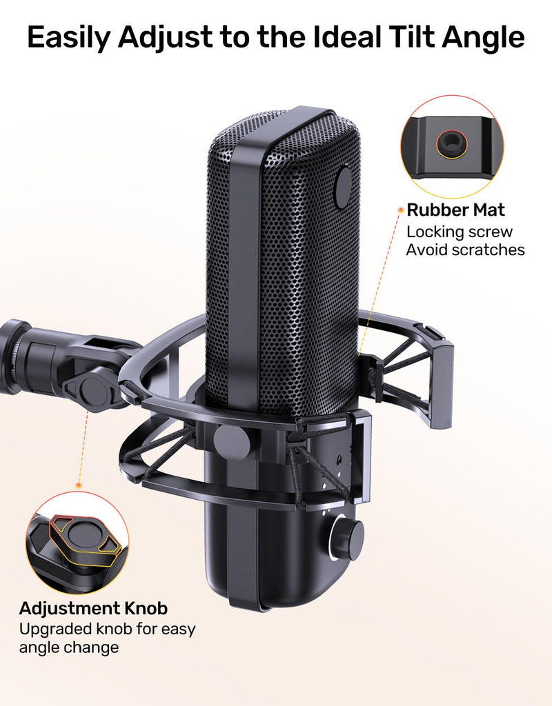 Wave Microphone Shock Mount - Custom Built for Elgato Wave 1/3, Aluminum Frame & Reinforced Suspension for Max Vibration Isolation, Shock Mounts Holder Clip Ideal for Youtubers, Podcasters and Gamers Wave Shock Mount