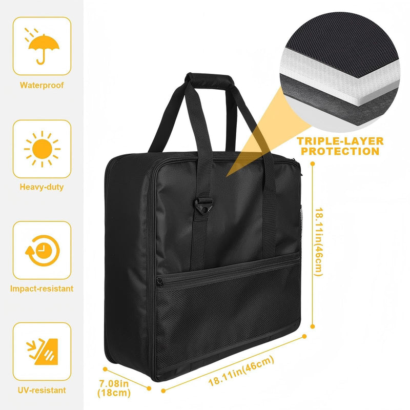 [AUSTRALIA] - Heavy Duty Carry Case for Ninja Slushie Machine FS300/FS301, Front-Load Design, Portable Frozen Drink Maker Travel Bag for Parties & Outdoors - Padded Protection with Easy Side Access 