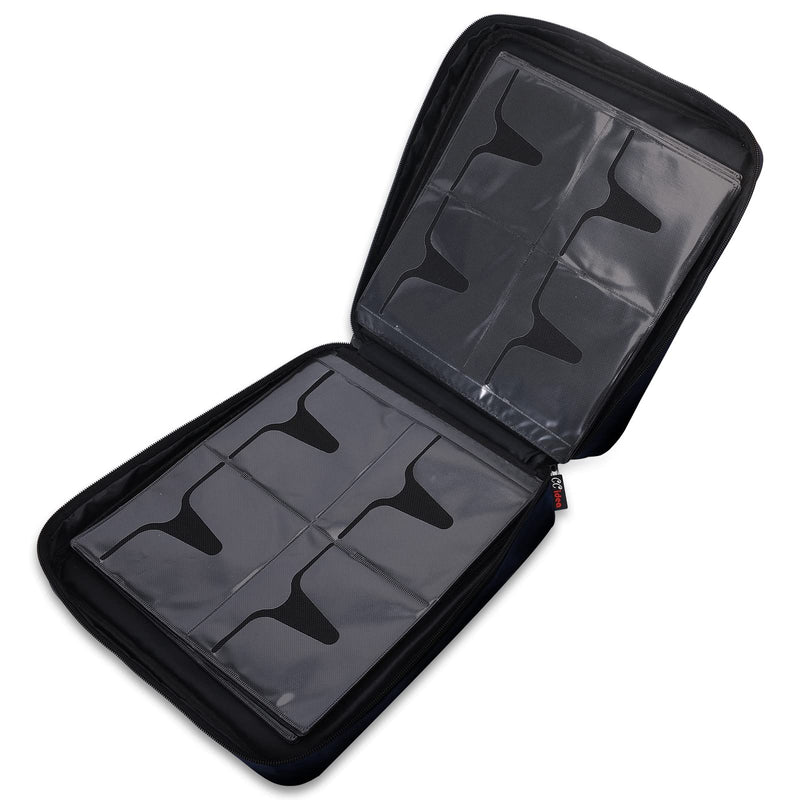 CCidea 200 Capacity CD/DVD Case Holder Portable Wallet Disc Storage Binder Nylon CD Bag for Car, Home, Travel Carrying Protector Organizer (200-Black) 200-Black