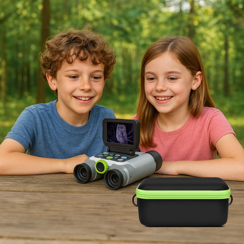 GWCASE Portable Carrying Storage Case Compatible with LeapFrog Magic Adventures Binoculars and Accessories, Protective Organizer Box for Outdoor Travel and Exploration（Bag Only） Black