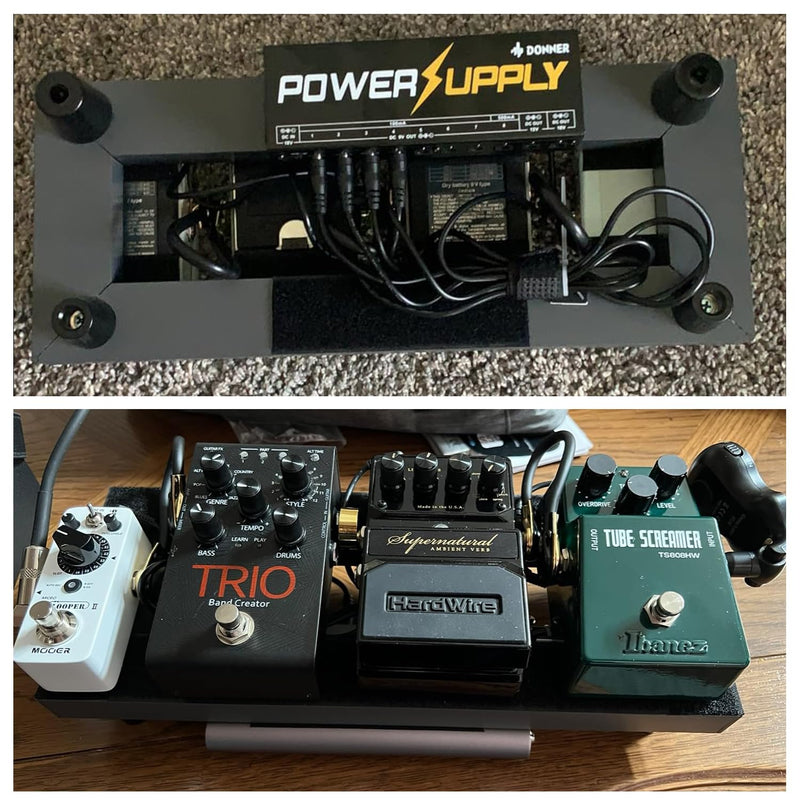 [AUSTRALIA] - 14'' x 5.5'' Aluminum Alloy Guitar Pedal Board 0.8lb Super Light Mini Effect Pedalboard with Carry Bag mini(14"x5.5") 