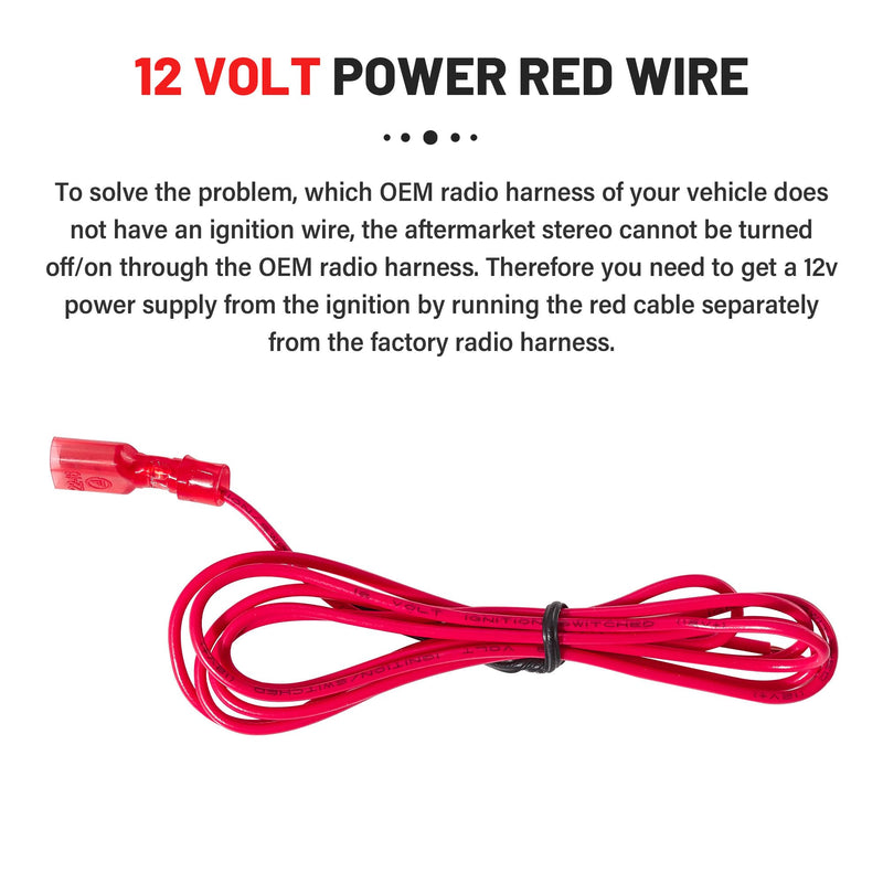 RED WOLF Car Stereo Wiring Harness Fit for 2002-2008 GMC Envoy Sierra, Chevy Silverado Impala w/Connector Butt Install Aftermarket Radio Wire Cable Connector Plug Adapter