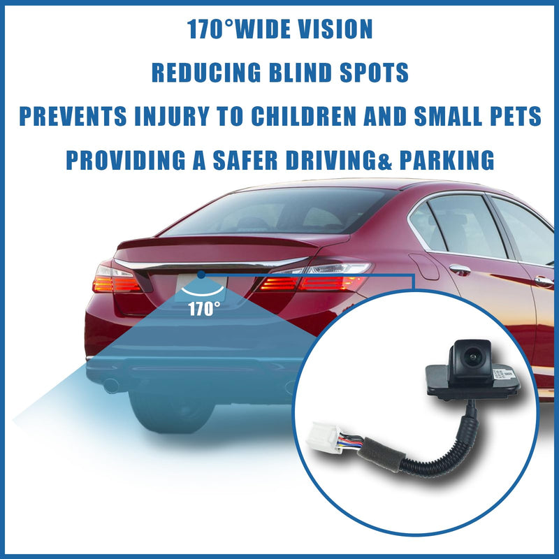 Backup Camera Rear View Camera Fits for Honda Accord 2014 2015 2016 2017 | Reversing Parking Assist Camera Rear View Replaces # 39530-T2A-A21 39530-T2A-A31 39530-T2A-U110-M2