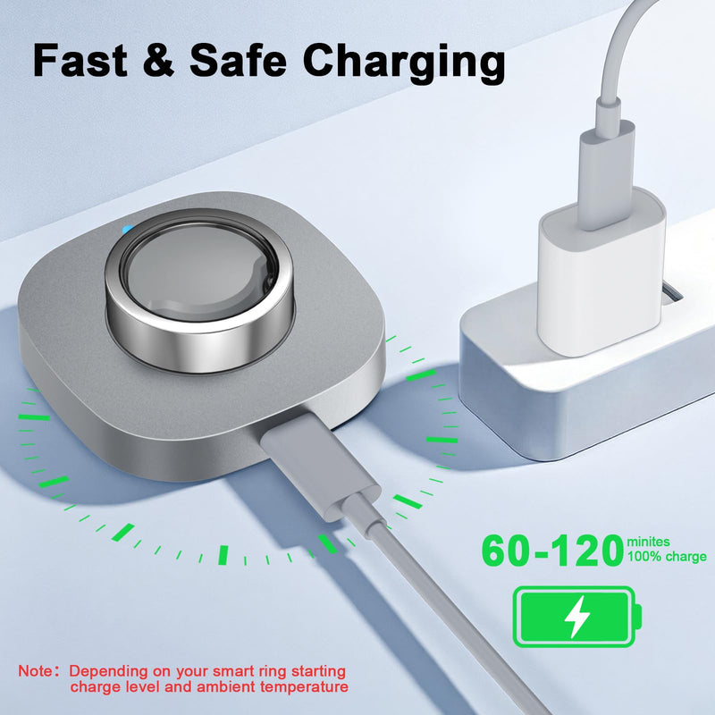 Charger Compatible with Aura-Ring Gen 3-Size 11 | Fast Safe Charging Dock with USB-C Cable for Smart Ring Accessories(Not Compatible with Aura-Ring Gen 5/4) Size 11