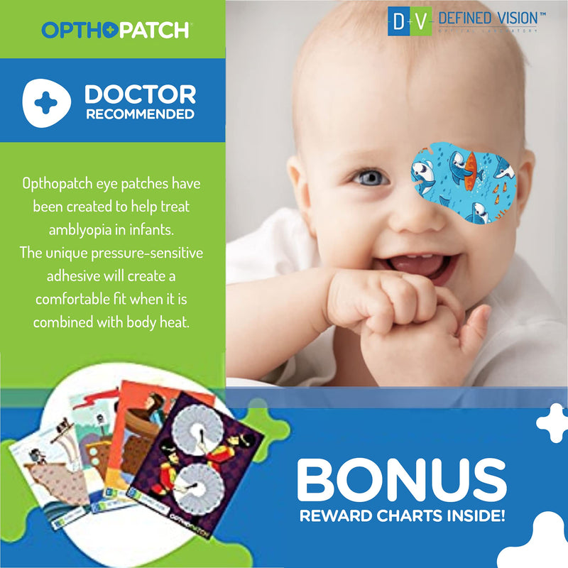 Infants Extra Sensitive Adhesive Eye Patch Boys 70 Pack Series II 70 Count (Pack of 1)