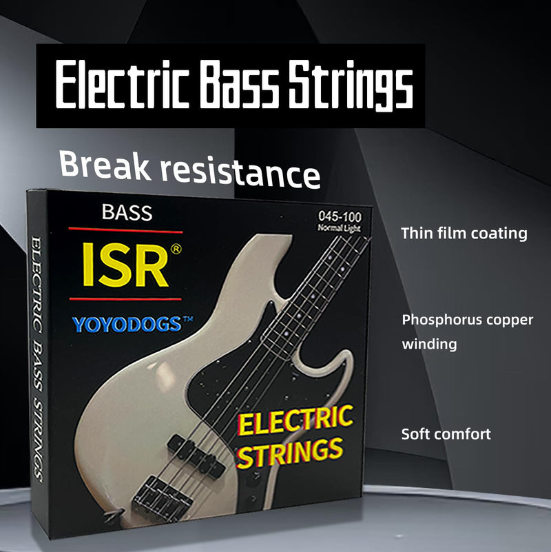 Nickel Wound Bass Guitar 4 Strings Electric Bass String Replacement Set Instrument Accessories,Regular Light,Medium Gauge,Easy To Press For Novices,Essential for a Bassist(2Pack) 2Pack