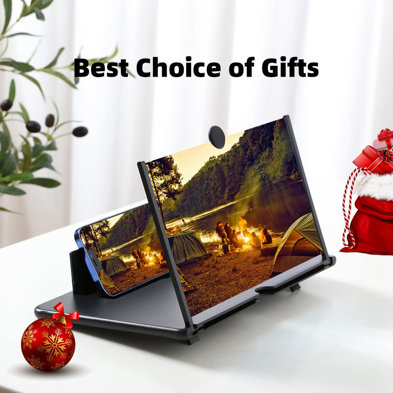 18" Screen Magnifier for Cell Phone, Phone Magnifying Screen 2023 Upgraded HD 3D Phone Screen Amplifier Phone Stand with Screen Enlarger Compatible with All Smartphones for Movies Videos Gaming