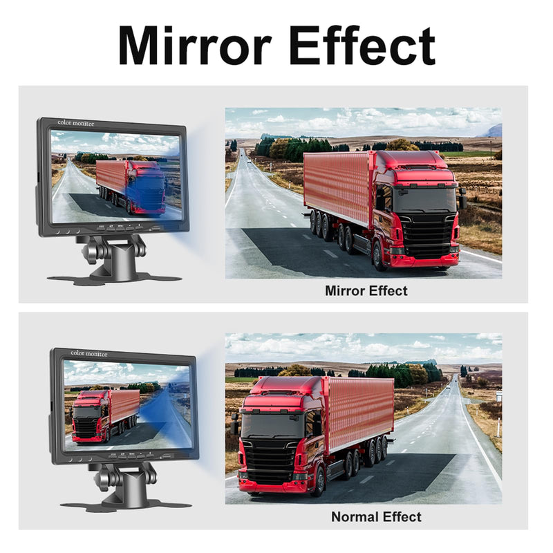Backup Camera for Truck 7 Inch Monitor Rear View Camera for Truck/Car/Pickup/SUV/ IP66 Waterproof Night Vision
