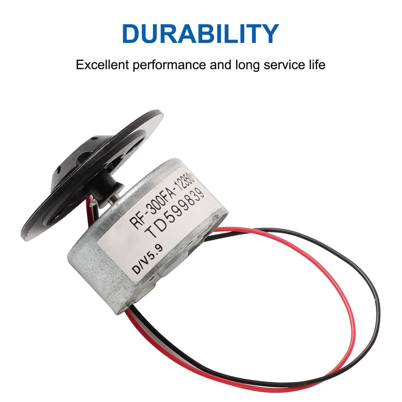 uxcell Metal RF-300FA-12350 DC 5.9V Spindle DVD Micro Motor, 2.4 x 1.2cm for DVD CD Player, 1 Pcs Silver Black