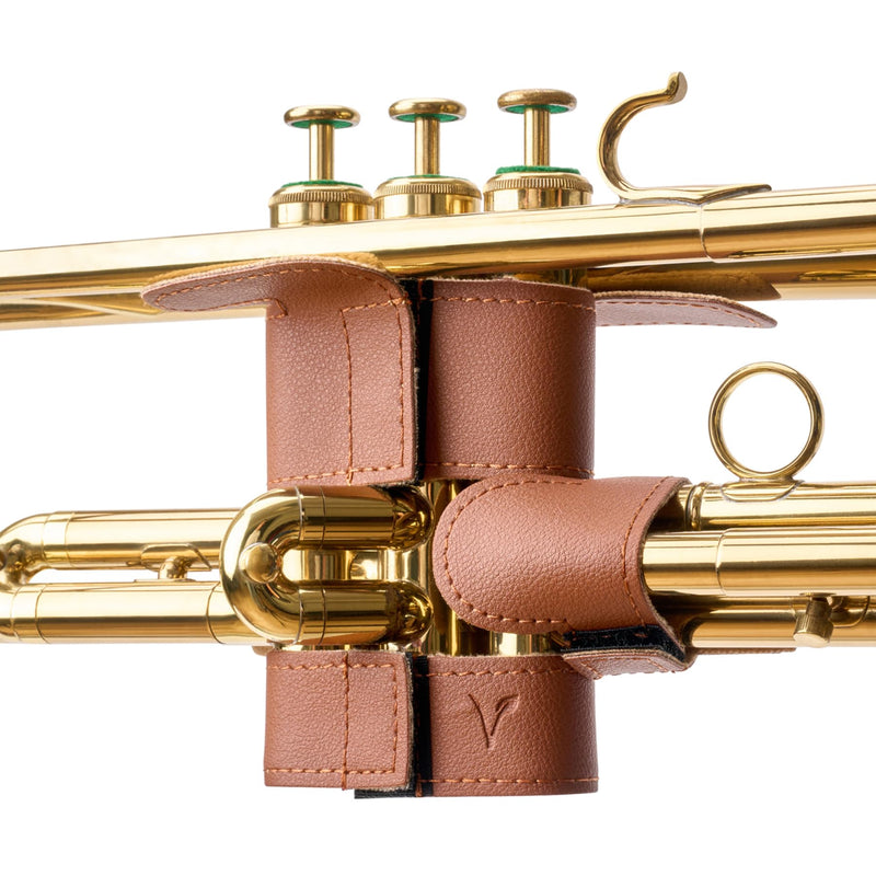[AUSTRALIA] - Protec Leatherette Trumpet Valve Guard (6-Point), Cocoa, Model VL226SPCC 6-Point 
