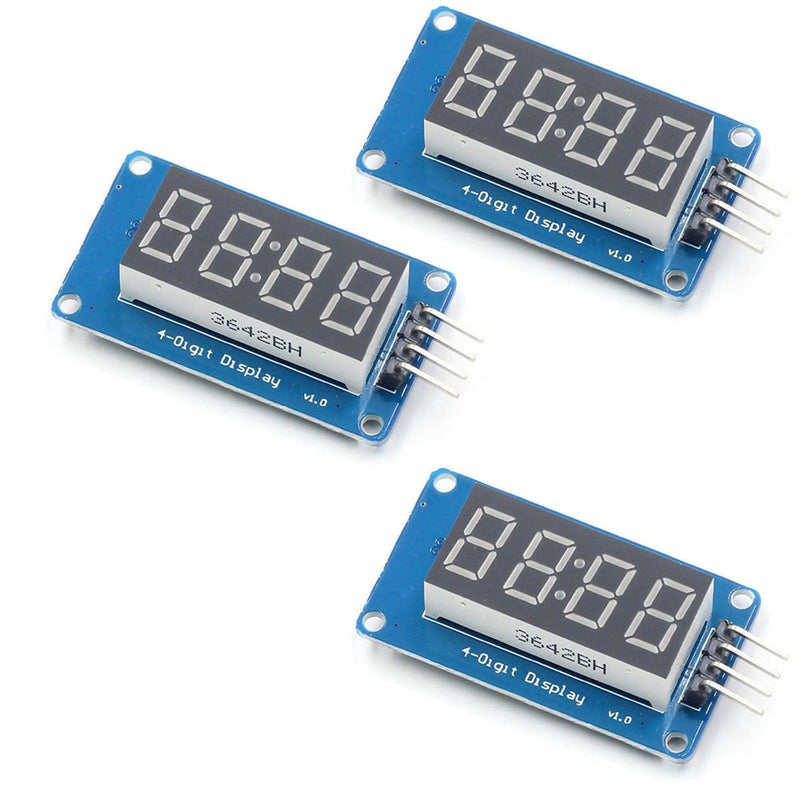 0.36 inch 4-bit digital tube display module with LED display TM1637 driver chip LED display programmable tube clock display for ARDUINO display 7-segment red digital tube uno (3) 3